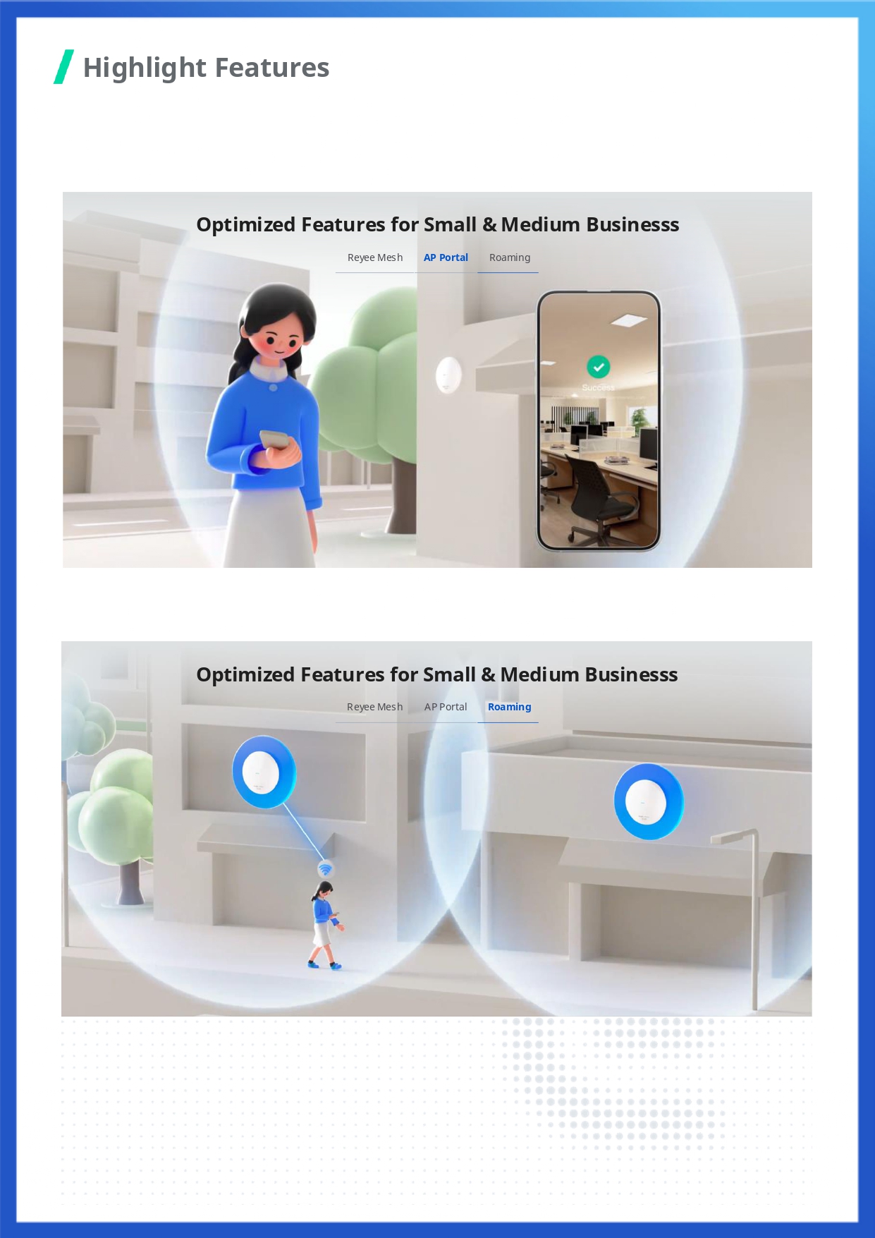 อุปกรณ์กระจายสัญญาณไวฟาย RUIJIE-REYEE รุ่น RG-RAP62 แบบติดเพดาน มาตรฐาน AX1800 ที่รองรับ WI-FI 6_8